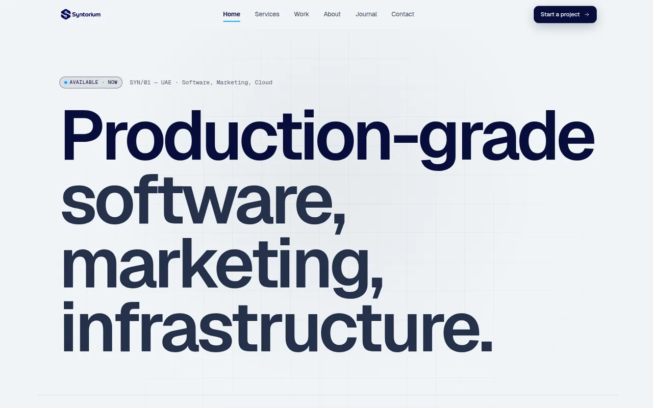 Syntorium — interface screenshot